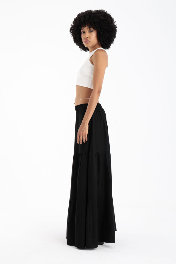 Flowy Long Skirt In Black From Dresscode in Egypt