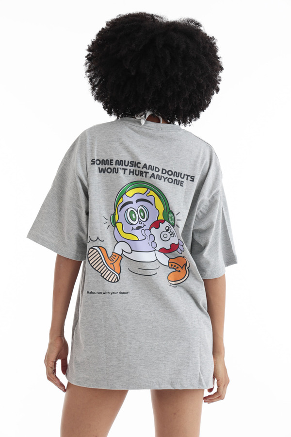 Cool Vibes Printed T-Shirt In Grey thumbnail