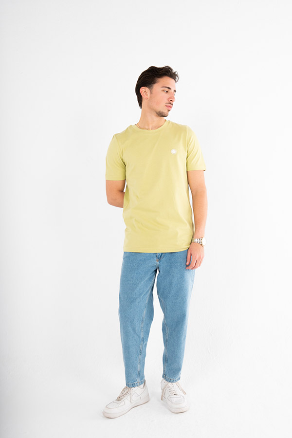 Basic T-Shirt Short Sleeved In Pineapple – Pretty Green thumbnail
