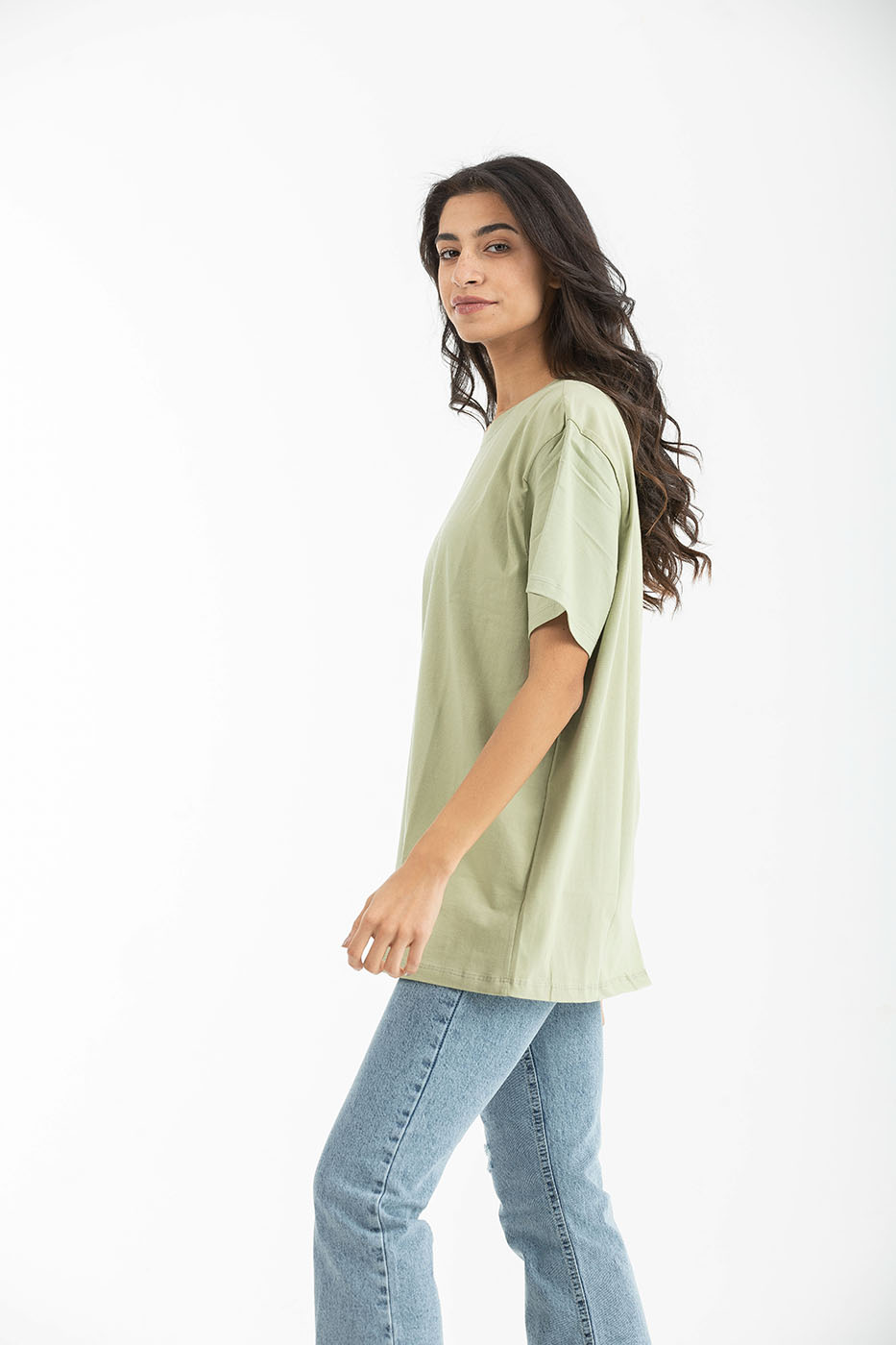 Relaxed Short Sleeved T-Shirt In Green thumbnail