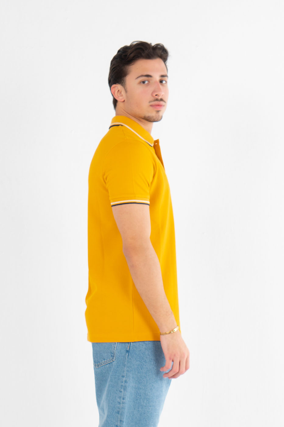 Polo Shirt In Yellow – Pretty Green thumbnail