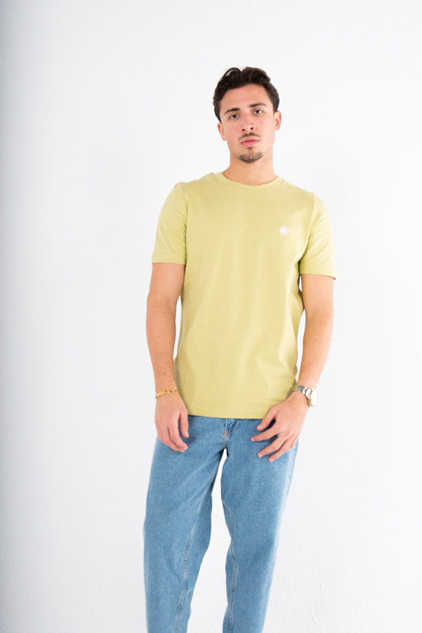 Basic T-Shirt Short Sleeved In Pineapple – Pretty Green thumbnail