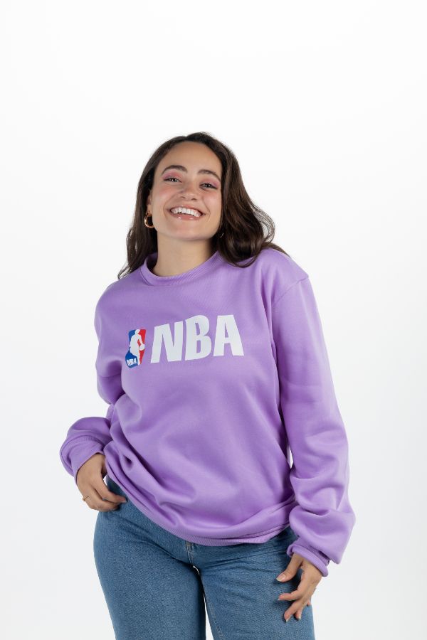 NBA Oversized Crewneck In Purple – FYI thumbnail