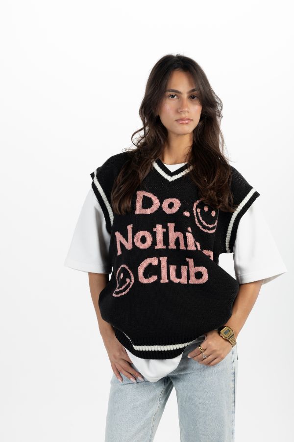 Do Nothing Club Knitted Vest thumbnail