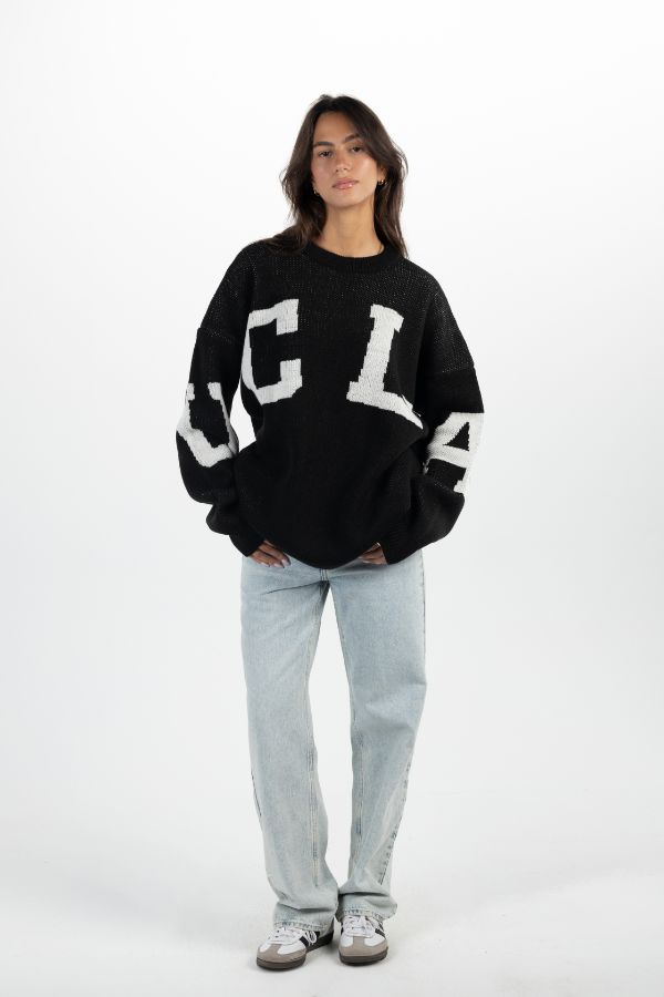 Ucla Oversized Sweater In Black Dress Code