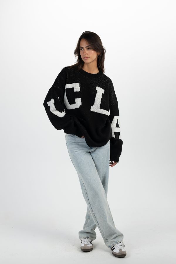 Ucla Oversized Sweater In Black Dress Code