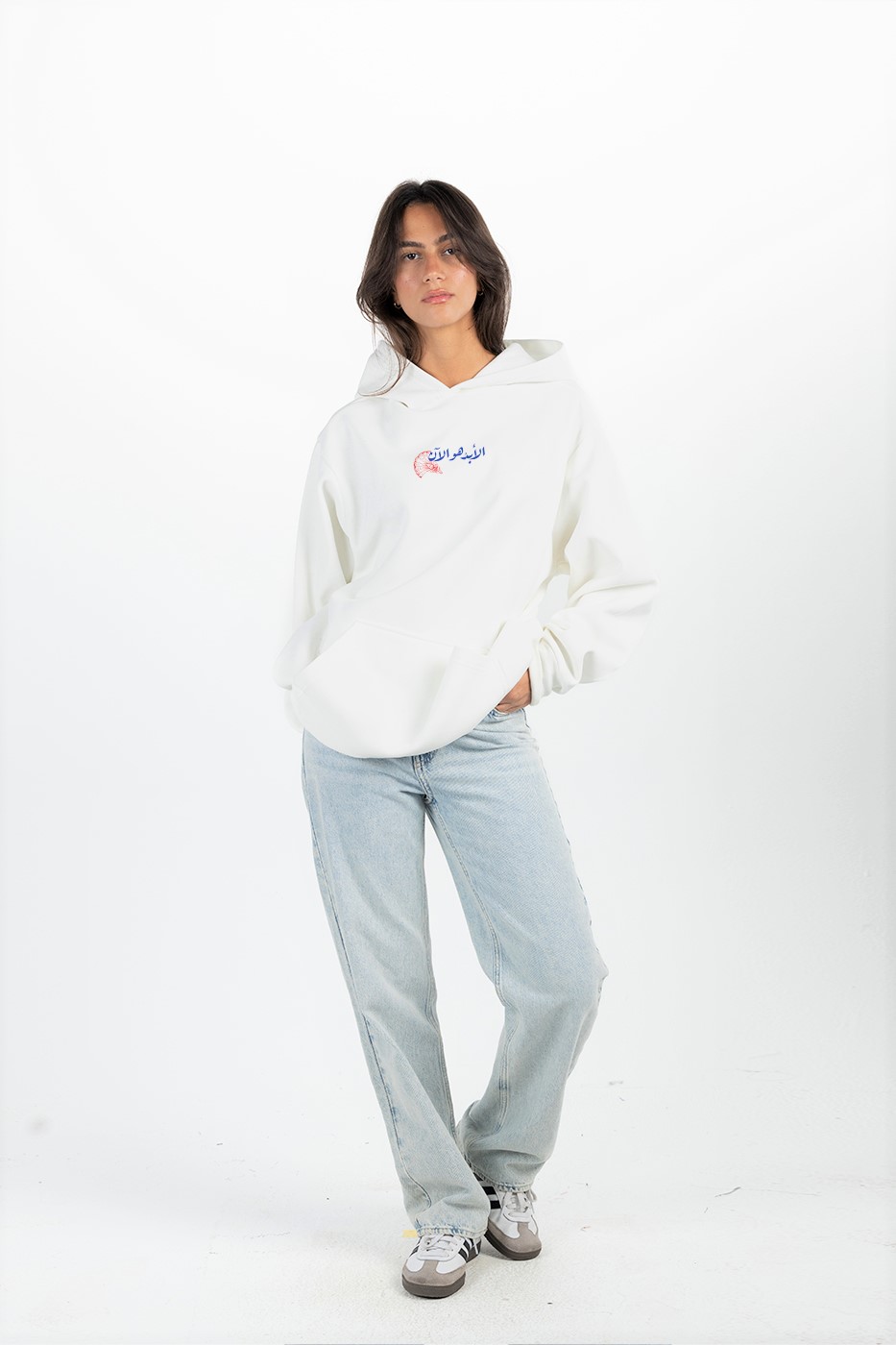 Forever Is Now Unisex Hoodie In White thumbnail