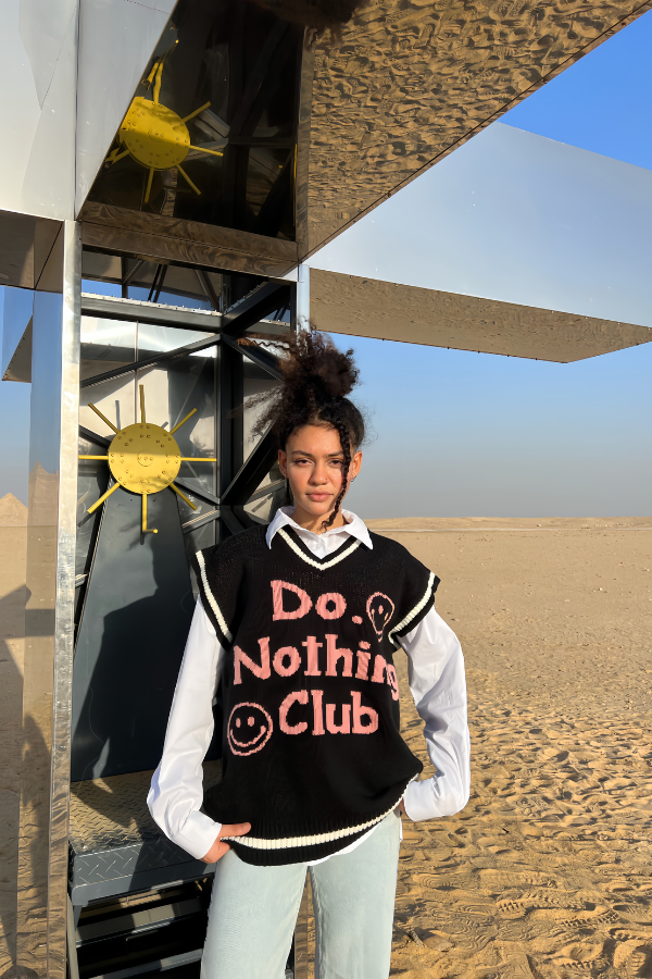 Do Nothing Club Knitted Vest thumbnail