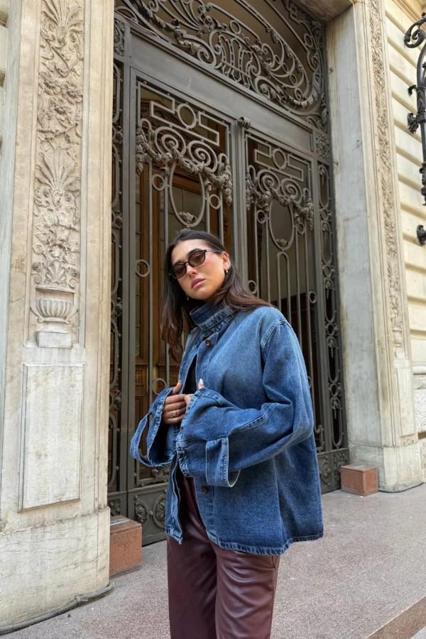 Denim Oversized Jacket thumbnail