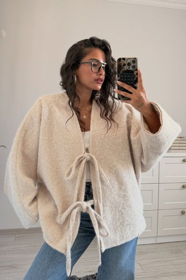 Bow Beige Jacket thumbnail