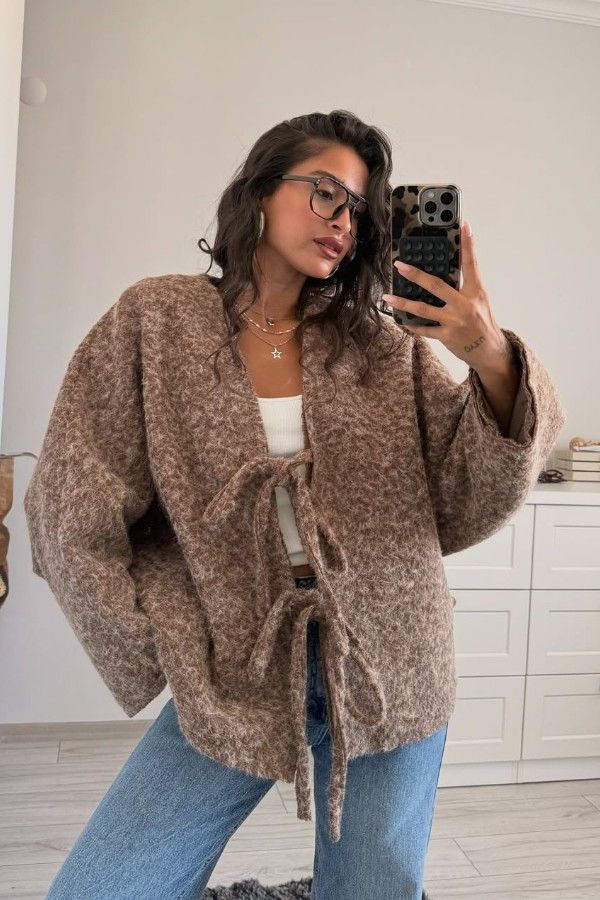 Bow Brown Jacket thumbnail