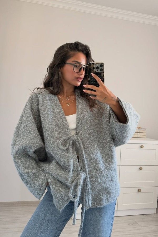 Bow Grey Jacket thumbnail