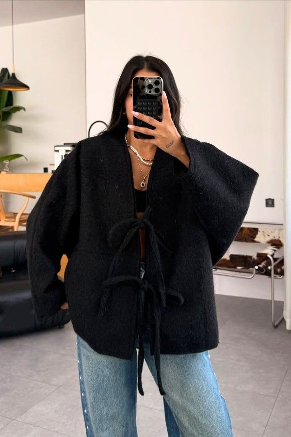 Bow Black Jacket thumbnail