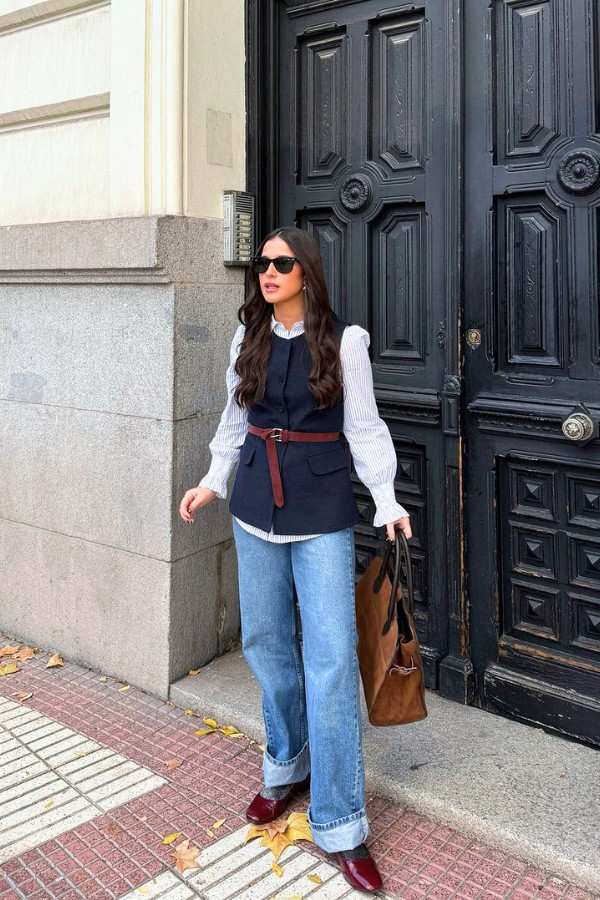 Classic Navy Blue Vest thumbnail