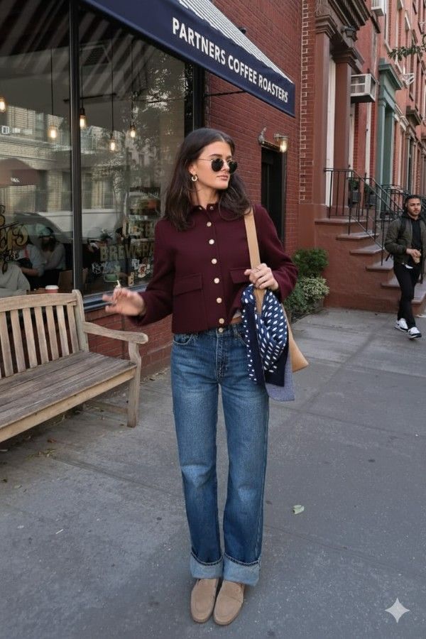 Basic Burgundy Jacket thumbnail