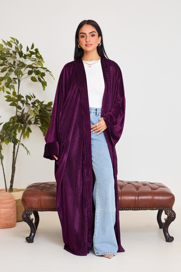 Purple Velvet Kaftan thumbnail