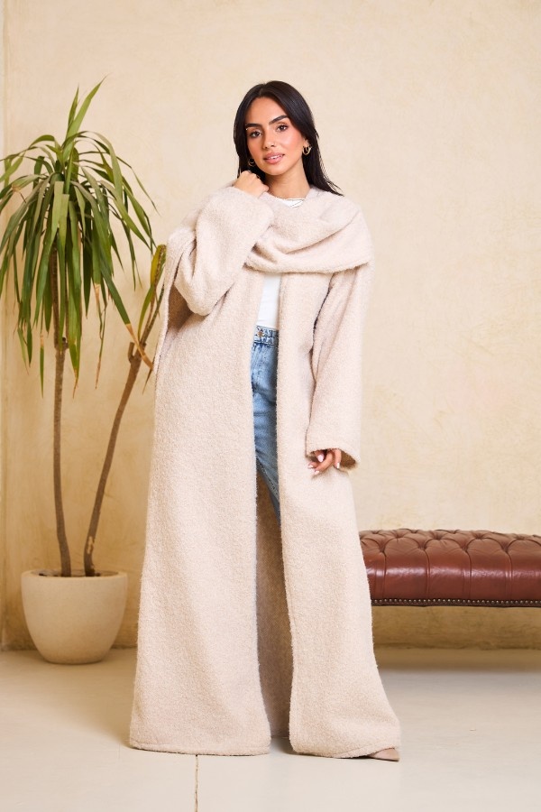 Beige Scarved Kaftan thumbnail