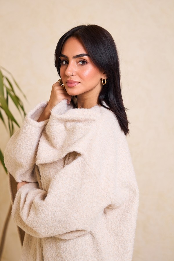 Beige Scarved Kaftan thumbnail