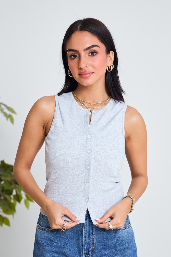 Basic Grey Tank Top thumbnail