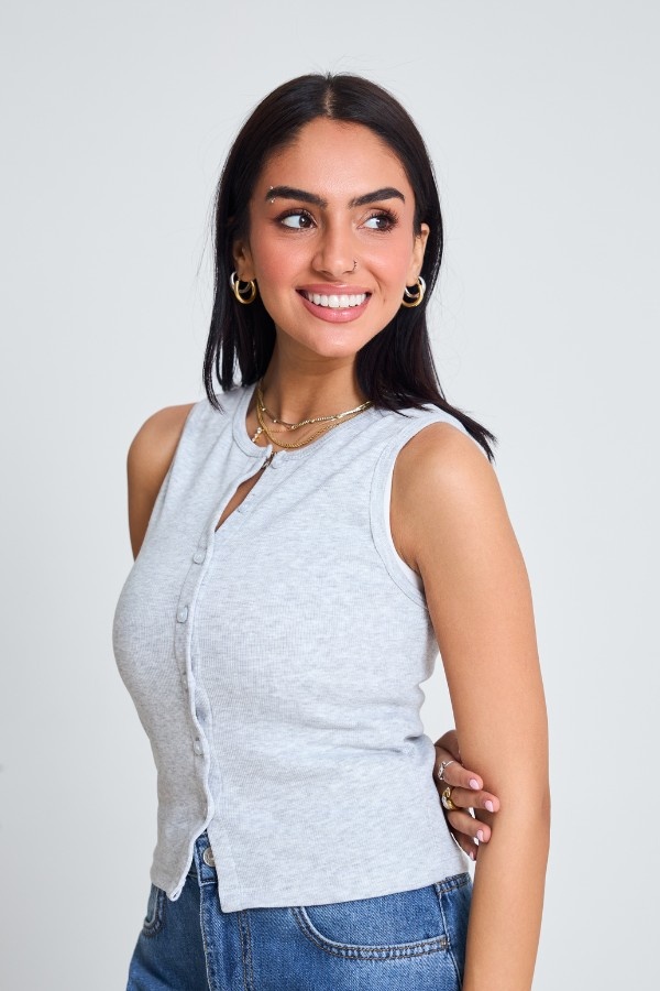 Basic Grey Tank Top thumbnail