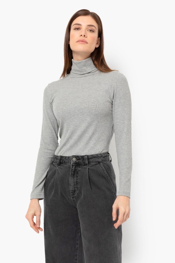 90s Funk Turtleneck In Grey thumbnail